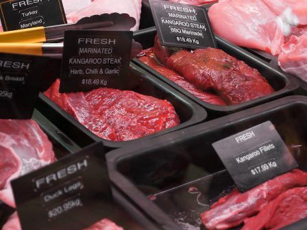 Giá bàn thịt kagaroo