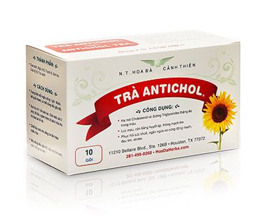 Trà Antichol - Giảm cholesterol, mỡ trong máu, trợ tim - Thảo dược Hoa Đà - Methi Việt Nam