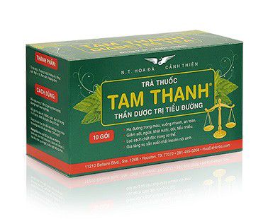 Trà thuốc Tam Thanh - Hỗ trợ điều trị tiểu đường loại II hiệu quả - Thảo dược Hoa Đà - Methi Việt Nam