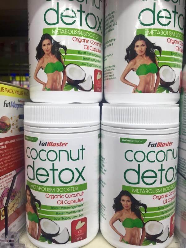 Viên uống hỗ trợ giảm cân Naturopathica Fatblaster Coconut Detox 100 viên - Hàng xách tay Úc - Methi Việt Nam